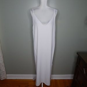 everlane women long slip dress sz 10 white
